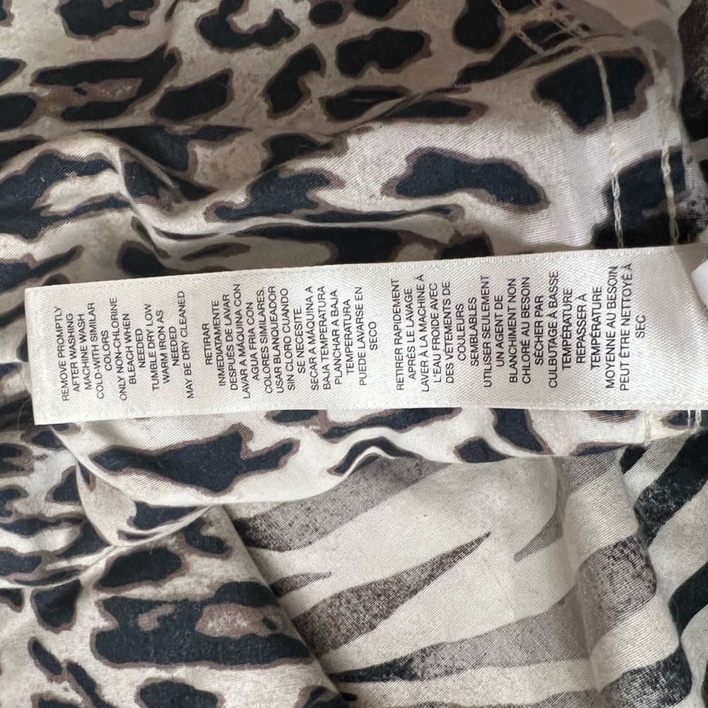 Chico's Leopard & Zebra Print Button Down Shirt C… - image 4